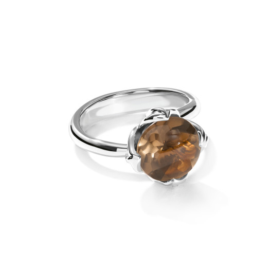Tamara Comolli - TULIP Ring Small mit Rauchquarz