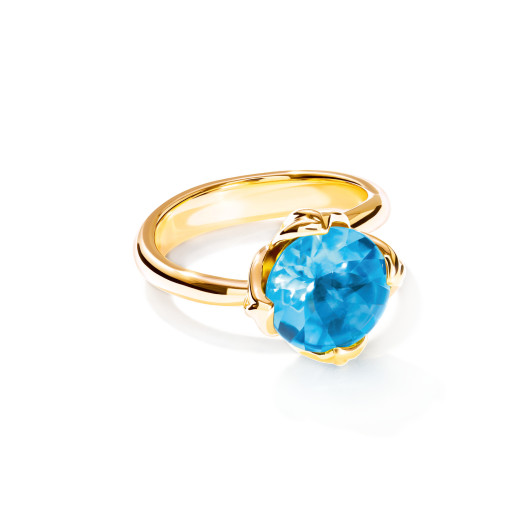 Tamara Comolli - TULIP Ring Small mit Swiss Topas