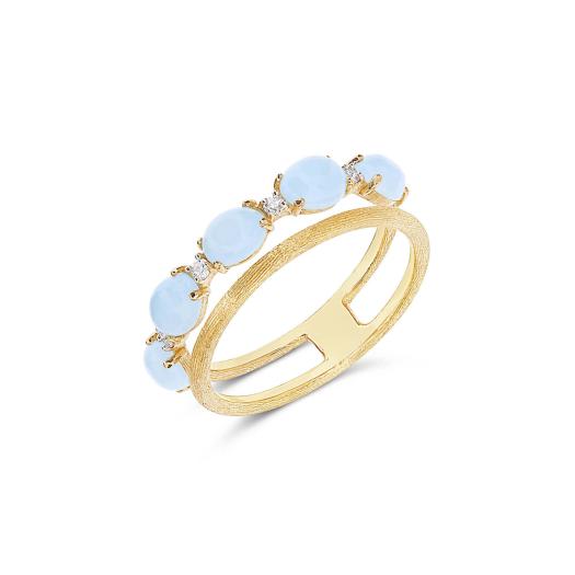 Nanis - Dancing Azure Ring