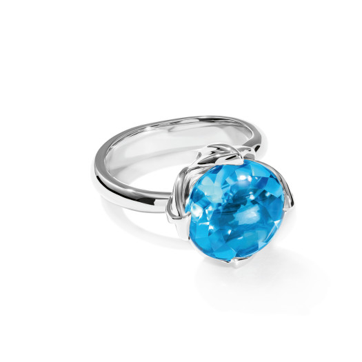 Tamara Comolli - TULIP Ring Large mit Swiss Topas