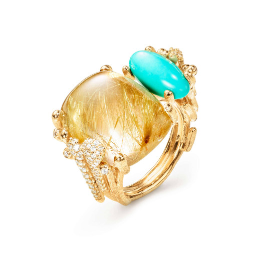 Ole Lynggaard Copenhagen - BoHo Doppelring mit Diamant-Pavé