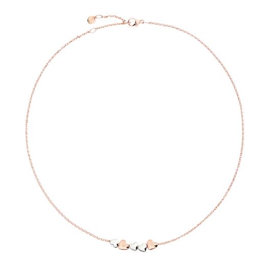 DoDo - Halskette Herz aus Roségold und Silber