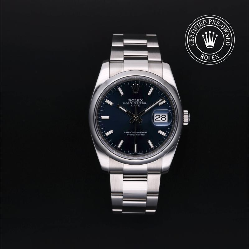 Rolex Certified Pre-Owned Oyster Perpetual Date 34 in Edelstahl 