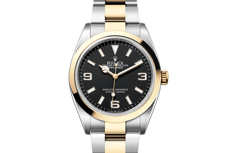 Rolex Explorer in Edelstahl Oystersteel und Gold, M124273-0001  