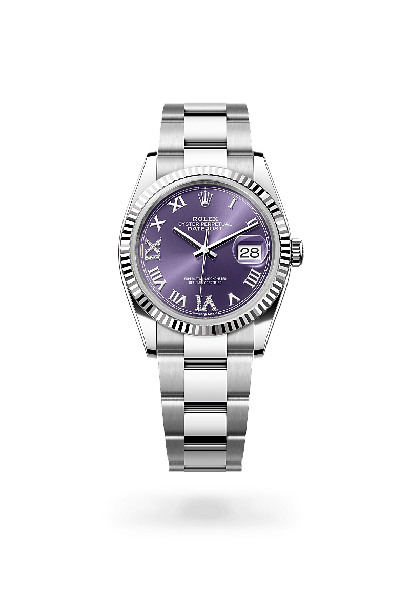 Rolex Datejust 36 M126234-0022 Herrenuhr - Oyster, 36 mm, Edelstahl Oystersteel und Weißgold