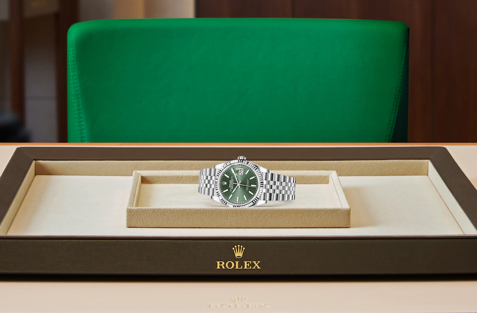 Rolex Datejust in Edelstahl Oystersteel, Edelstahl Oystersteel und 