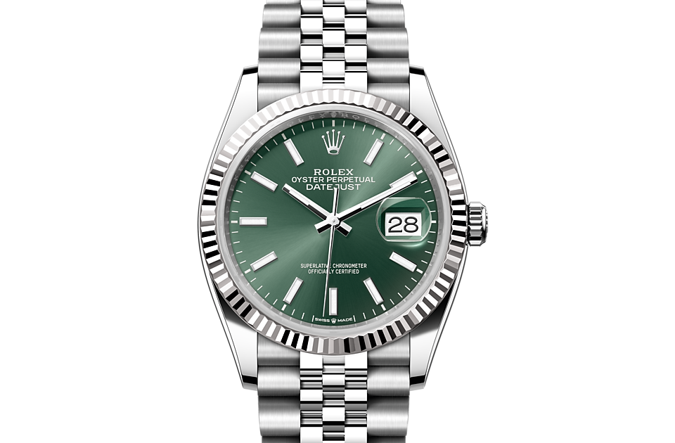 Rolex Datejust in Edelstahl Oystersteel, Edelstahl Oystersteel und 