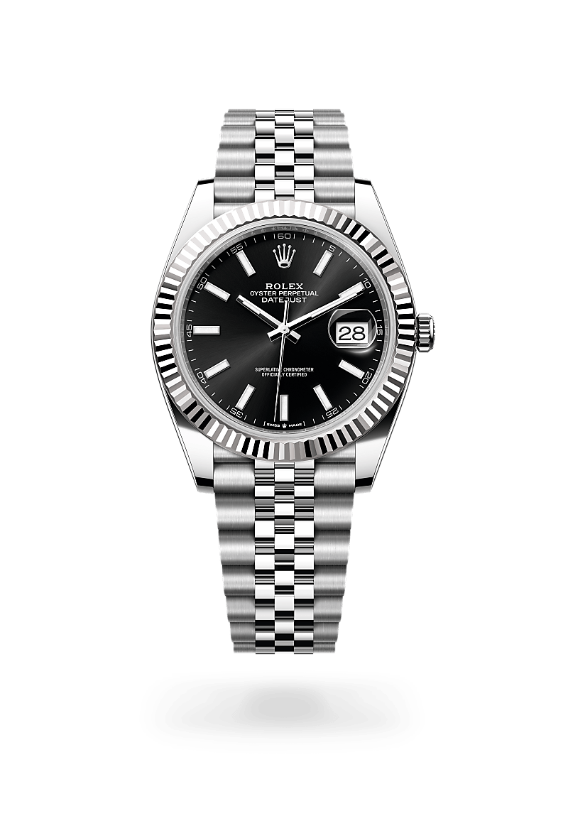 Rolex Datejust 41 Herrenuhr (M126334-0018) Oyster, 41 mm, Edelstahl Oystersteel und Weißgold