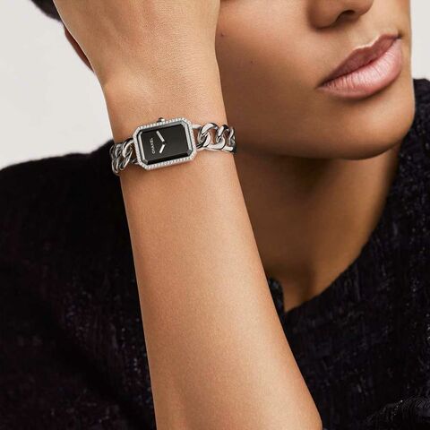 chanel-premiere-chain-watch-black-silver-steel-diamond-h3254-uhr-juwelierlauferminden
